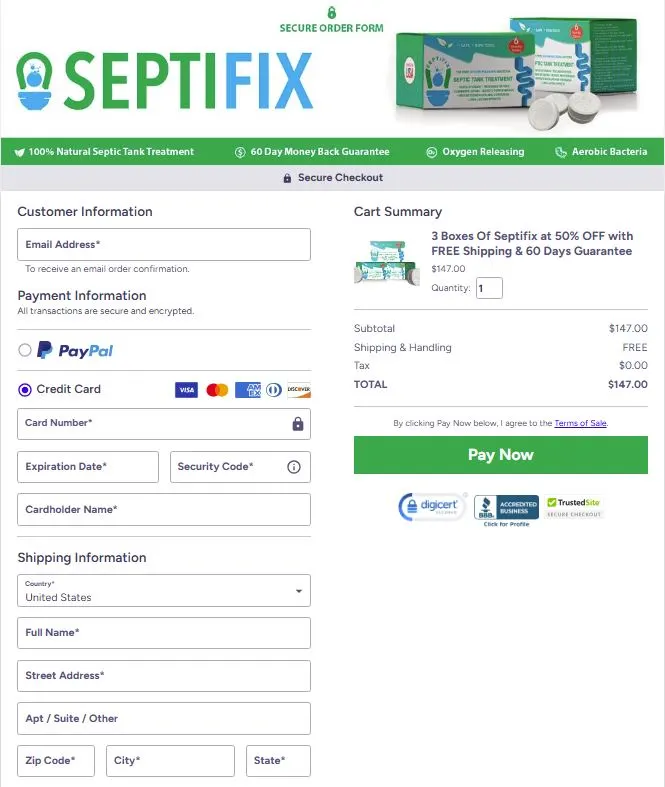Secure Checkout Form